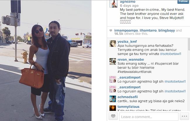 Fashion baru Agnes di akun instagramnya. Foto: copyright: instagram.com