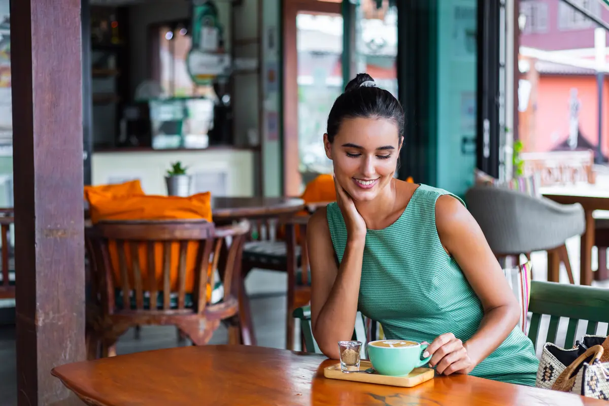 wanita juli dress  hijau