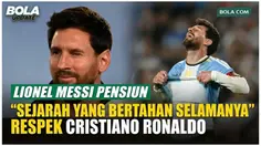 Lionel Messi Pensiun dari Timnas Argentina, Cristiano Ronaldo Kirim Pesan Penuh Respek: “Sejarah yang Bertahan Selamanya”