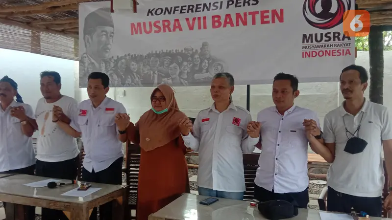 Relawan Jokowi Gelar Jajak Pendapat Capres Cawapres 2024. (Jumat, 18/11/2022). (Yandhi Deslatama/Liputan6.com).