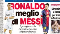 Il Corriere: Ronaldo Lebih Baik dari Messi