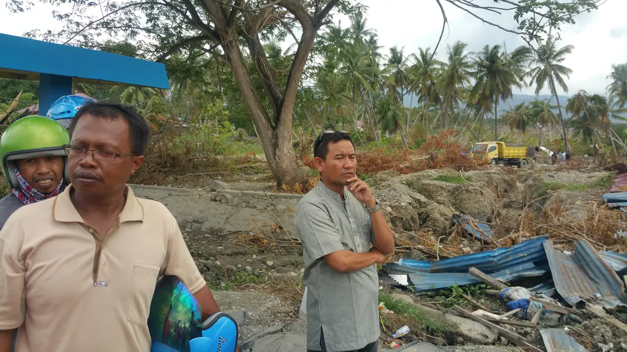 Lokasi likuefaksi di Palu, Sulawesi Tengah