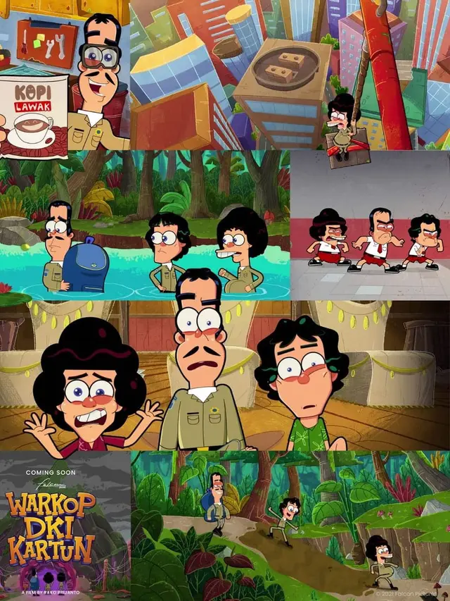 Warkop DKI versi kartun. (Foto: Instagram @indrowarkop_asli)