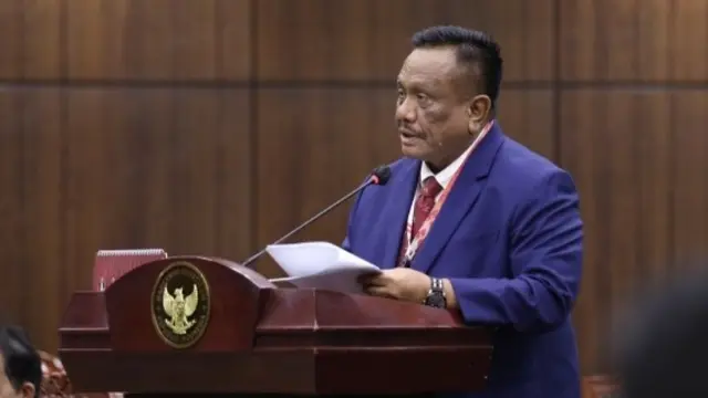 Guru Besar Universitas Nasional Prof Dr Basuki Rekso Wibowo hadir sebagai ahli pada sidang di Mahkamah Konstitusi hari ini, Selasa (13/1/2026).