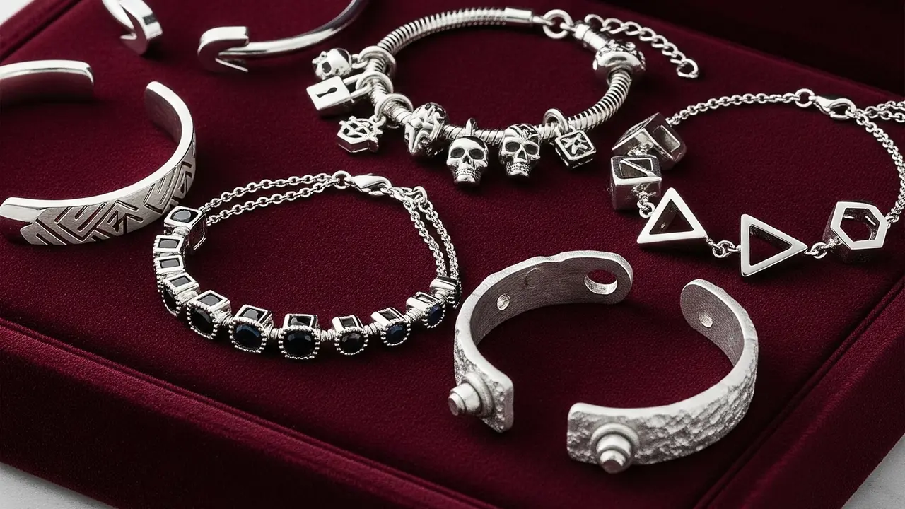 Model Gelang Pandora Emas Putih untuk Gaya Kasual Edgy 2025