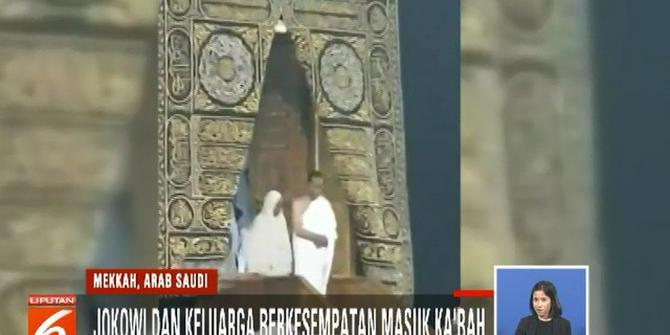 Detik-Detik Jokowi Keluar dari Kakbah saat Jalani Ibadah Umrah