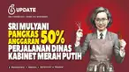 Menteri Keuangan Sri Mulyani langsung memerintahkan kepada seluruh Kementerian/Lembaga bekerja efisien. Pertama, dengan memangkas anggaran perjalanan dinas.