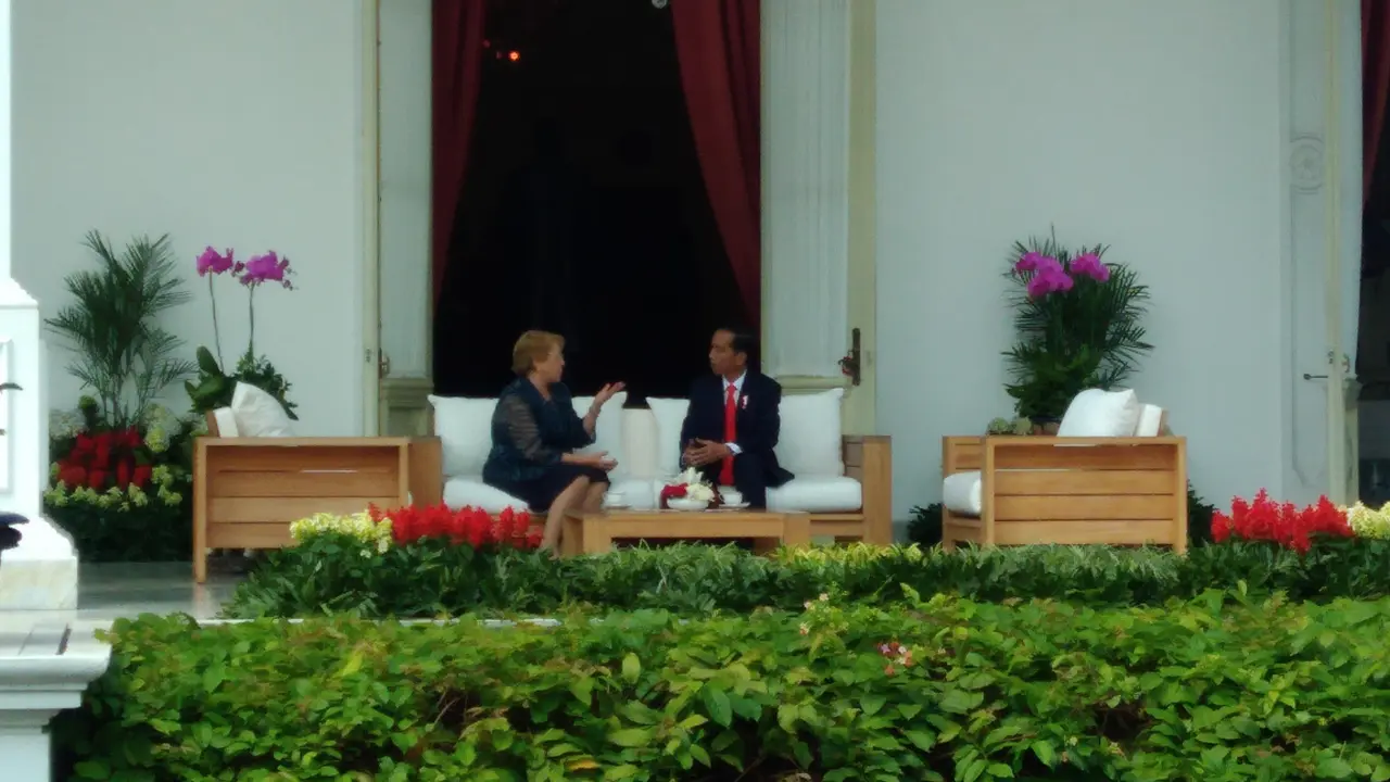 Presiden Jokowi dan Presiden Chile Michelle Bachelet