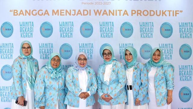 Nina Nugroho kala menghadiri pelantikan pengurus Wanita Bekasi Keren (WBK) periode 2022 hingga 2027 di TMII Jakarta Timur, Desember 2022. (Foto: Koleksi Pribadi Nina Nugroho)