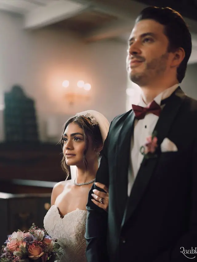Pemberkatan nikah Bintang Uttaran Sreejita De dengan MIchael Blohm Pape (Photo shot by @raabta.studios, taken from @sreejita_de via Instagram)