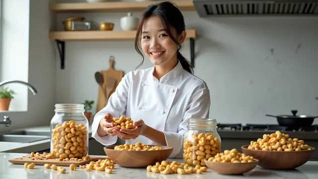 cara menggoreng kacang mete