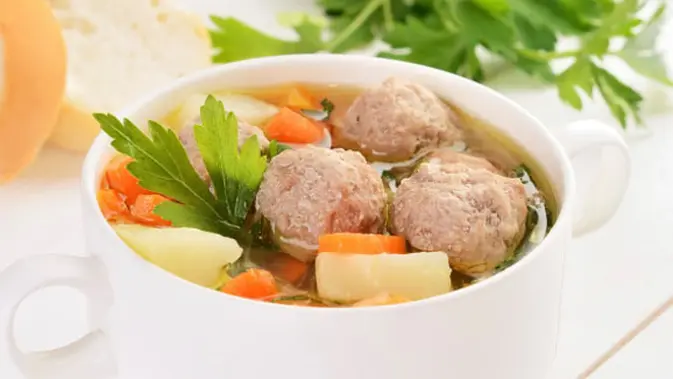 Sup Bakso Sayuran Warna Warni Lifestyle Fimela Com
