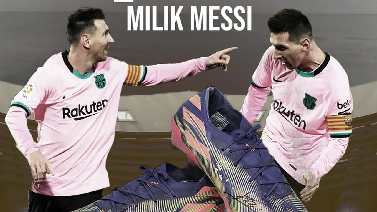 Mencicipi Sepatu Rp 2,5 M Milik Messi (Grafis: Dody Iryawan/Bola.com)