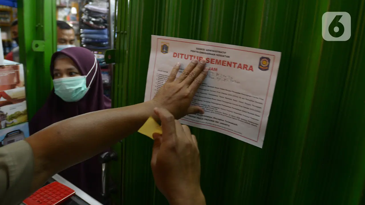 razia tempat makan di pasar pramuka