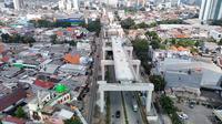Realisasi pengerjaan Light Rail Transit (LRT) Jakarta Fase 1B rute Velodrome-Manggarai yang dibangun oleh PT Waskita Karya (Persero) Tbk menyatakan telah mencapai 67,122 persen. (DOk WSKT)