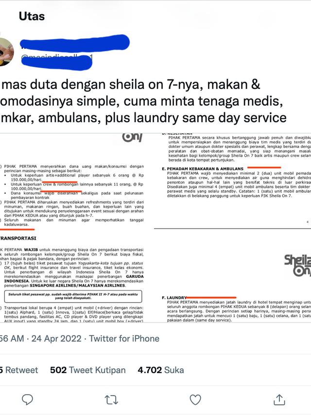 Riders manggung musisi Indonesia, buntut viral Tri Suaka. (Foto: Dok. Twitter Indonesia)