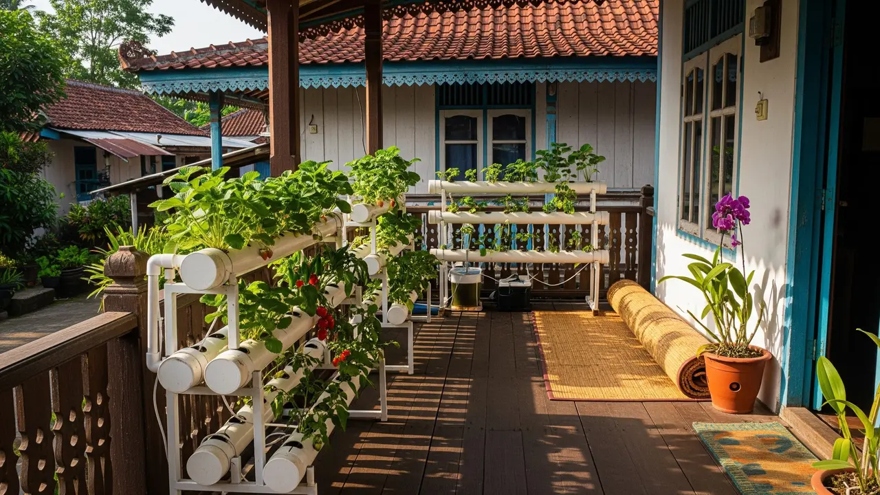 Cara Bikin Kebun Buah Mini Hidroponik di Teras Rumah Kampung, Ini 6 Panduannya