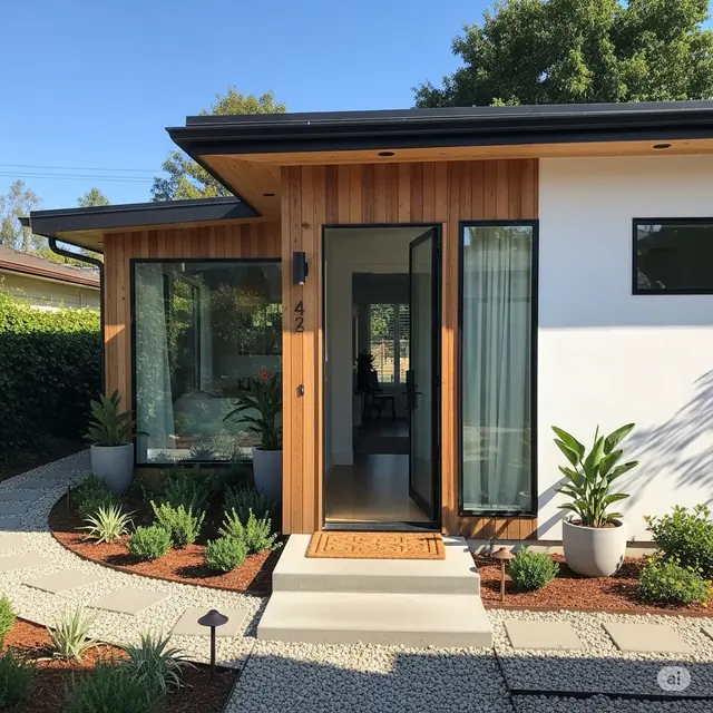 Inspirasi Rumah Kecil Modern Bergaya Pinterest Clean Estetik (Image by Gemini AI)