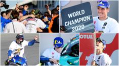 Perasaan campur aduk mewarnai pembalap Suzuki Esctar, Joan Mir, usai dipastikan menjadi jawara MotoGP 2020. Gelar ini menjadi yang pertama diraih Joan Mir di MotoGP.