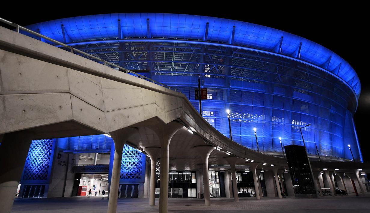 Rencananya Puskas Arena ini akan digelar empat pertandingan Piala Eropa 2020. (AFP/Attila Kisbenedek)