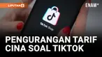 DONALD TRUMP AKAN PERTIMBANGKAN UNTUK KURANGI TARIF CINA JIKA ADA KESEPAKATAN SOAL TIKTOK