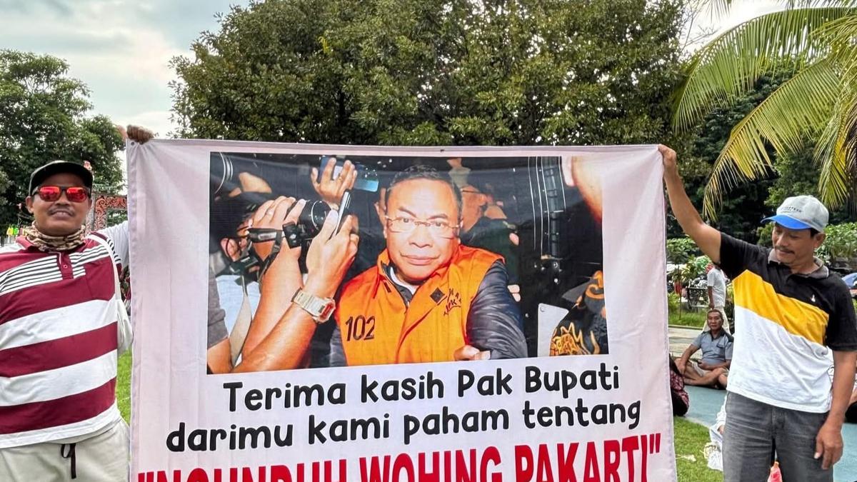 Sudewo Jadi Tersangka Korupsi, Warga Pati Gelar Syukuran dan Luapkan Kegembiraan