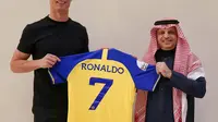 Al Nassr mengumumkan perekrutan Cristiano Ronaldo, Sabtu (31/2/2022) dini hari WIB. (Dok Al Nassr)