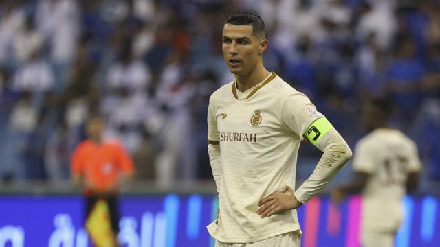 Cristiano Ronaldo saat Al-Nassr kalah melawan Al-Hilal