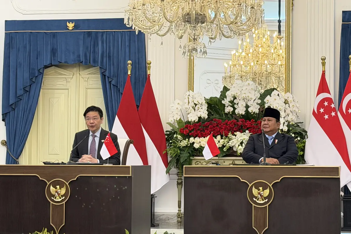 Perdana Menteri (PM) Singapura Lawrence Wong Bertemu Presiden Prabowo Subianto