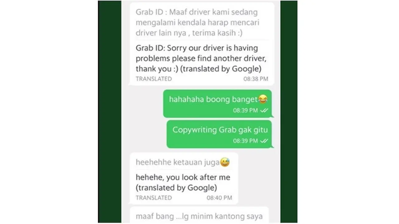 7 Chat Driver Ojol Dengan Penumpang Ini Bikin Senyum-Senyum Sendiri