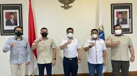 Pengurus Pusat Tunas Indonesia Raya (Tidar) bertemu Wakil Gubenur DKI Jakarta Riza Patria sebagai bentuk dukungan moril bagi pemerintah daerah dalam menanggulangi Covid-19.