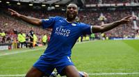Bek Leicester City asal Jamaika, Wes Morgan. (AFP/Oli Scarff)