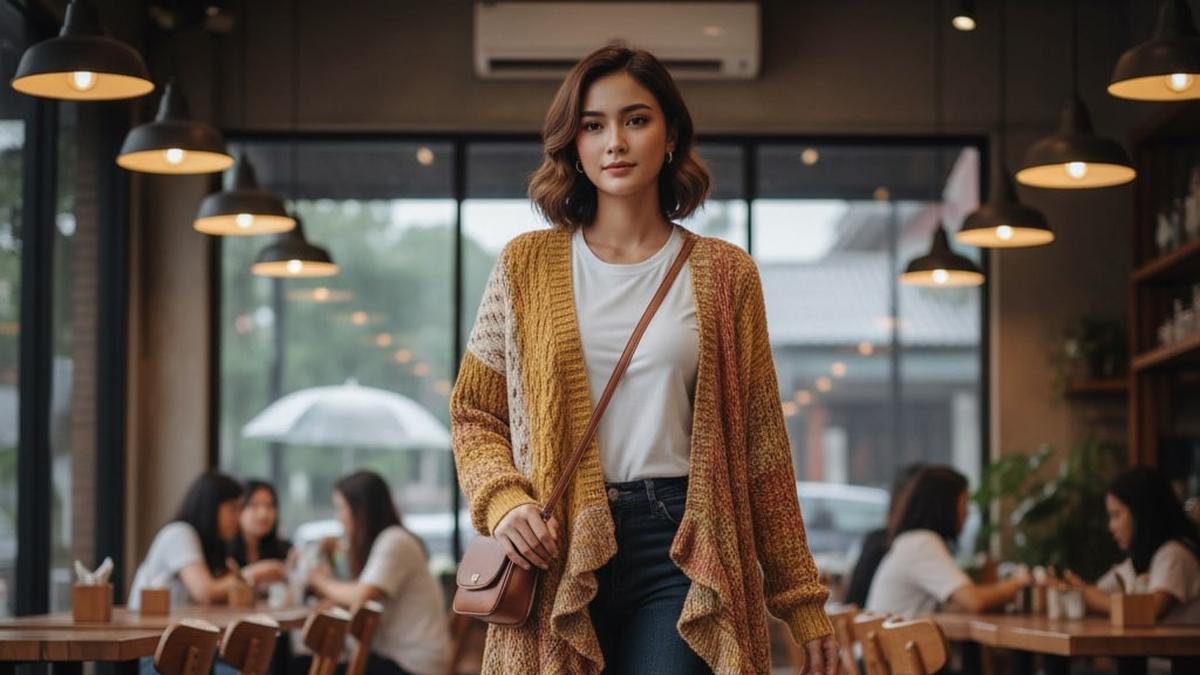 7 Rekomendasi Outer Asimetris Wanita Modern Tren 2025, Tampil Chic &amp; Dinamis