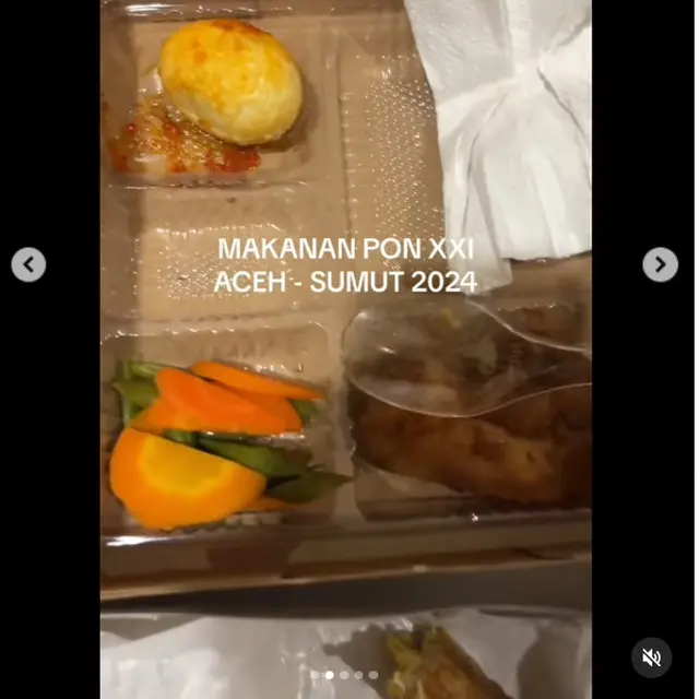 6 Potret Menu Makan Atlet PON XXI Aceh-Sumut, Budget Rp 50 Ribu tapi Prihatin
