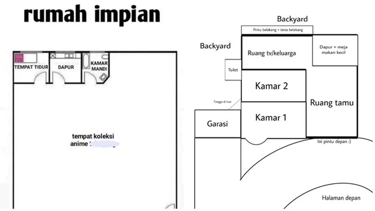 6 Denah Rumah Netizen Bak Arsitektur Profesional Ini Detailnya Bikin Bingung