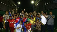 Kampung eks lokalisasi Dolly disulap menjadi arena kompetisi olahraga futsal selama Ramadan lewat Dolly Saiki Fest 2017 (Foto: Liputan6.com/ Dian Kurniawan)