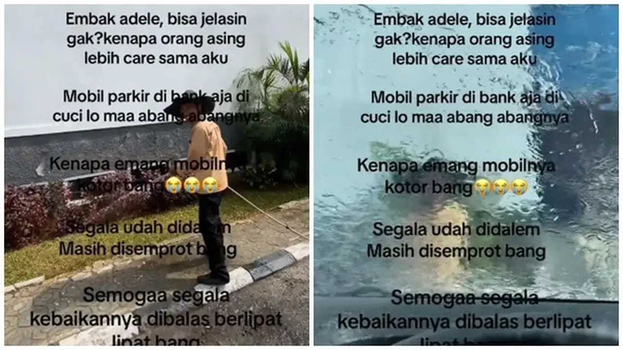 Ditinggal Sebentar di Parkiran, Wanita Ini Terharu Mobilnya Dicuci oleh Orang Asing