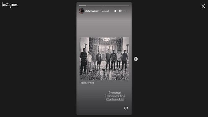 <p>Gambar Tangkapan Layar Unggahan dari Akun Instagram @stefanwilliam.</p>