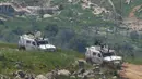 Pada periode Maret-April 2026, enam personel pasukan UNIFIL gugur di Lebanon, empat di antaranya anggota Tentara Nasional Indonesia. Sementara, dua lainnya merupakan personel militer dari Prancis. Tampak dalam foto, Pasukan Perdamaian Perserikatan Bangsa Bangsa (PBB) di Lebanon (United Nations Interim Force in Lebanon/UNIFIL) terlihat dari Israel Utara, saat beroperasi di Lebanon Selatan, pada Rabu 29 April 2026. (AP Photo/Ariel Schalit)