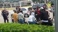 4 pelajar diamankan di sekitar Patung Kuda Jalan MH Thamrin, Jakarta