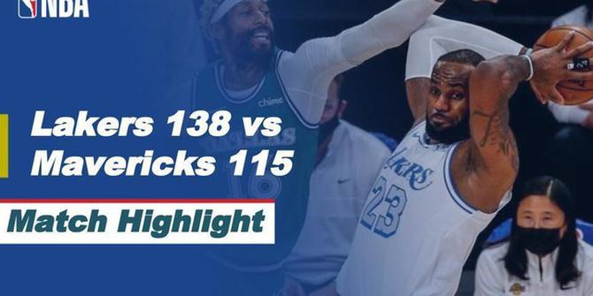 VIDEO: Highlights NBA, LA Lakers Kalahkan Dallas Mavericks 138-115