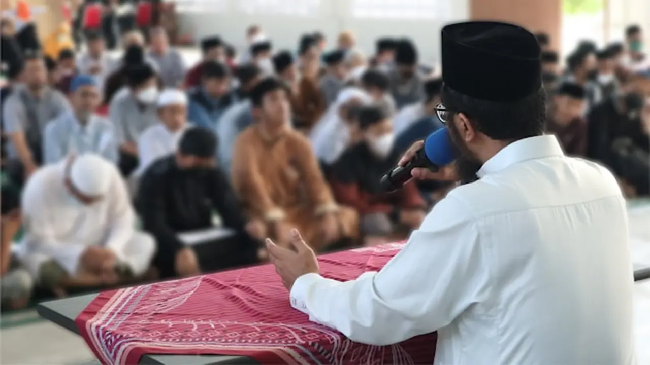 Ilustrasi ceramah, khotbah, Iduladha