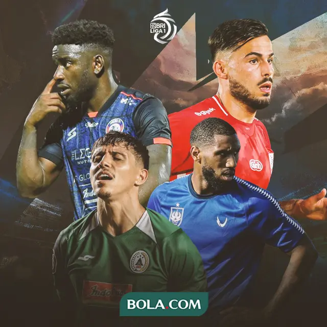 BRI Liga 1 - Mychell Chagas, Abel Camara, Alie Sesay, Gerard Artigas