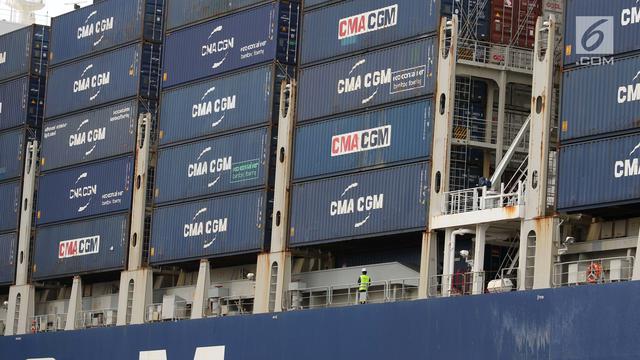 Wow, Kapal Besar Ini Bawa Ekspor Manufaktur Indonesia ke AS