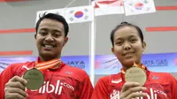 Ganda campuran Rehan Naufal Kusharjanto/Siti Fadia Silva Ramadhanti menjadi andalan Indonesia untuk meraih medali emas Kejuaraan Dunia Junior 2017 di Yogyakarta, 9-22 Oktober 2017. (Badminton Indonesia)
