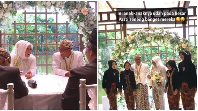Viral Pasangan Ini Menikah Lagi Usai Cerai 6 Tahun Lalu, Sang Anak Turut Mendampingi