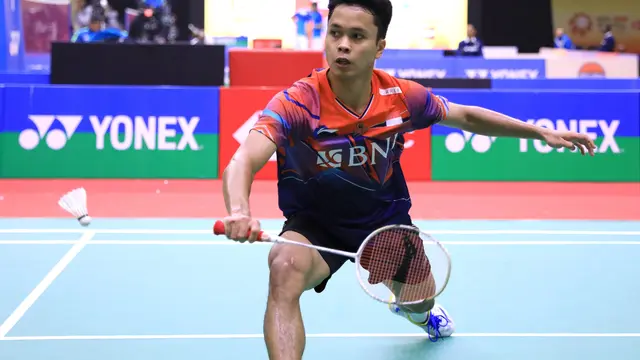 Anthony Sinisuka Ginting - India Open 2023 - Bulu Tangkis - Badminton
