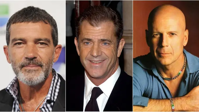 Antonio Banderas, Mel Gibson, Bruce Willis