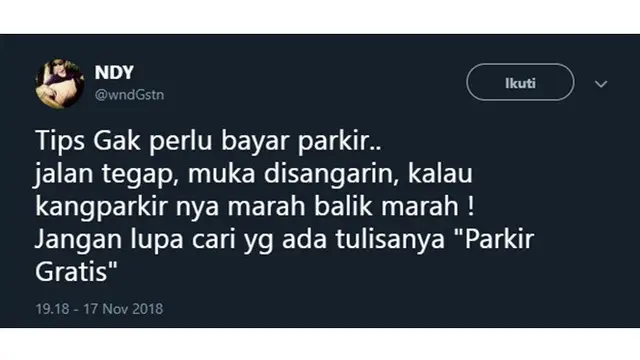 tips tidak bayar parkir
