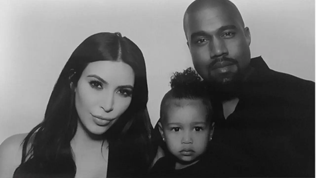 Kim Kardashian, North West, dan Kanye West